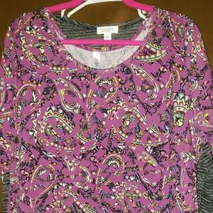 Lularoe 3x purple paisley perfect